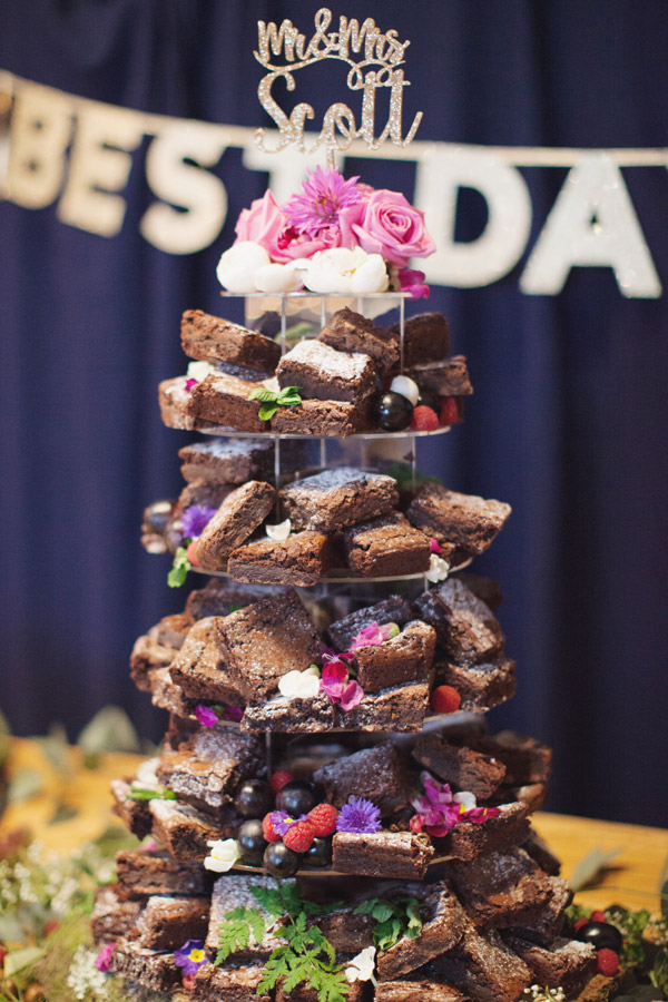 Brownie Tower Cake