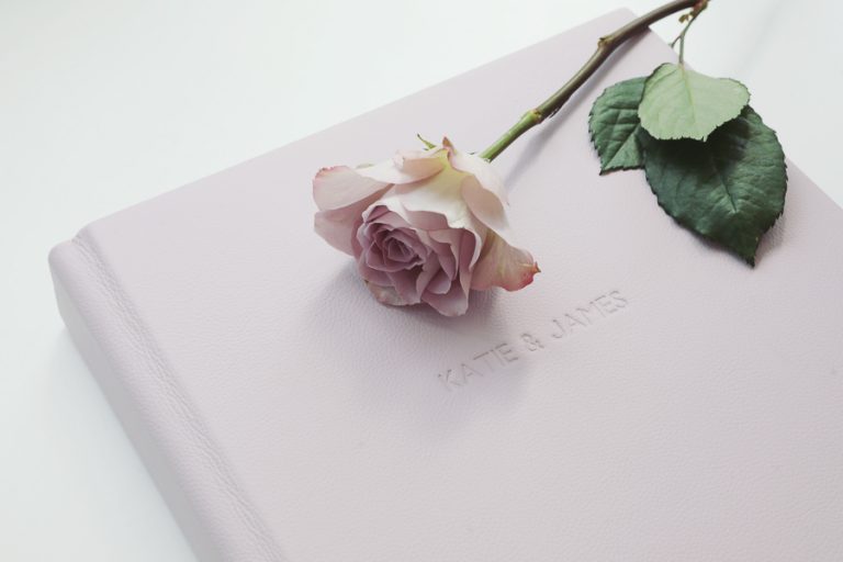 Folio Albums pastel purple Storybook wedding album