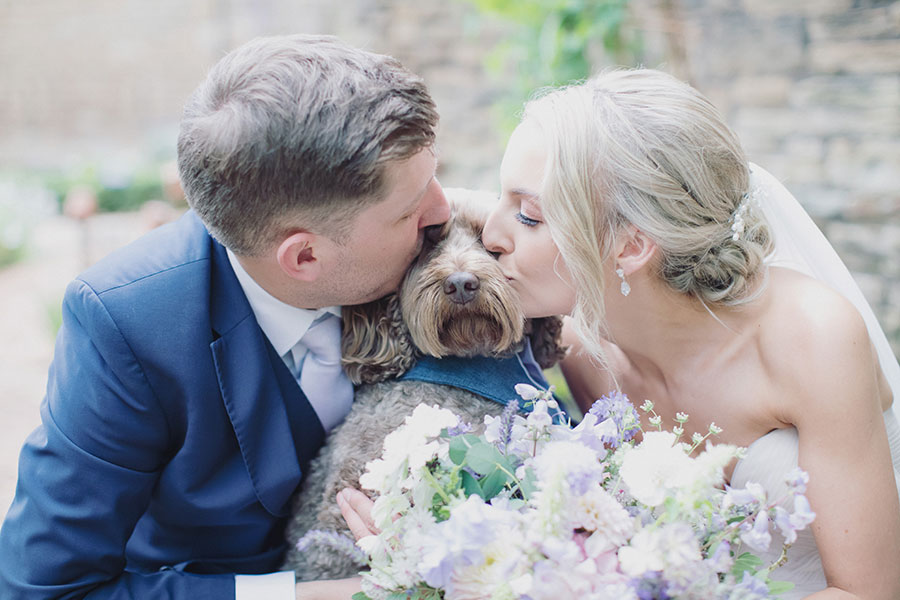 Dronfield Hall Barn wedding | Derbyshire wedding photographer | Dronfield natural wedding photography | Sasha Lee Photography | Dogs at weddings